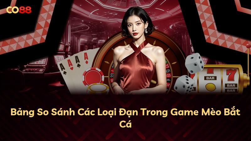 Bảng So Sánh Các Loại Đạn Trong Game Mèo Bắt Cá